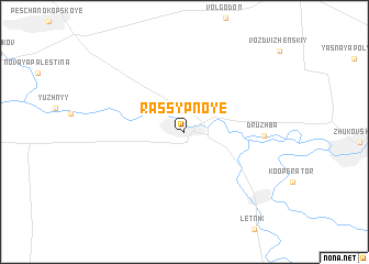 map of Rassypnoye