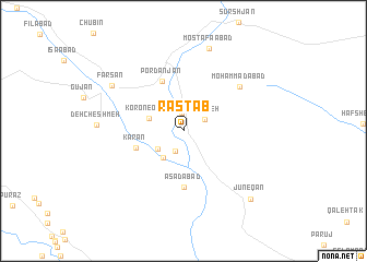 map of Rāstāb