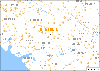 map of Rastačići