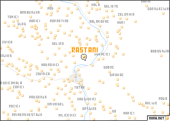 map of Raštani