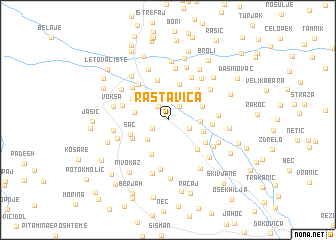 map of Rastavica