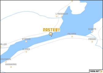 map of Rasteby