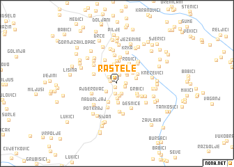 map of Raštele