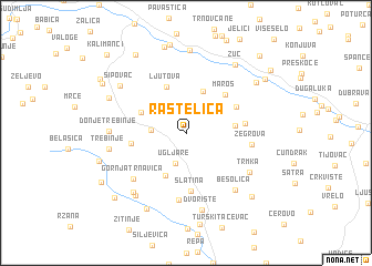 map of Rastelica