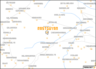 map of Rāstgūyān