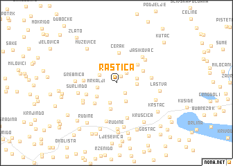 map of Raštica