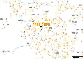 map of Rastičevo