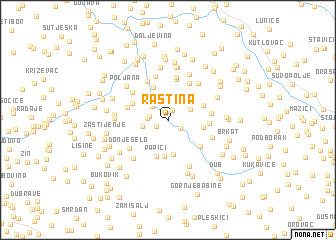 map of Rastina