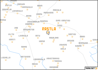 map of Rastla