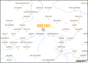 map of Răstoci