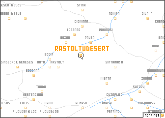 map of Răstolţu-Deşert