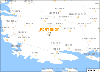 map of Rastovac