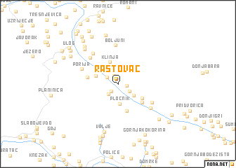 map of Rastovac