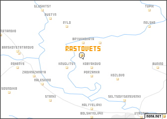 map of Rastovets