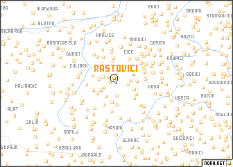 map of Rastovići