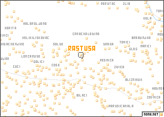 map of Rastuša