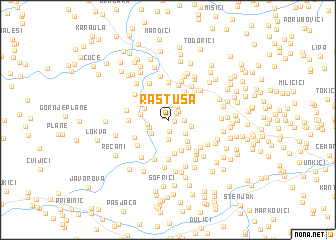 map of Rastuša