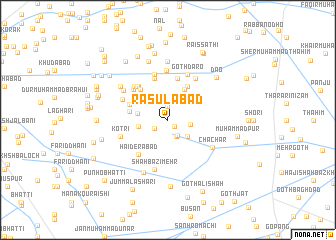 map of Rasūlābād