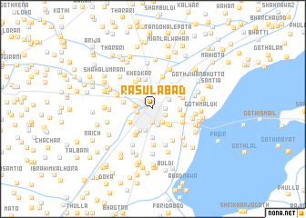 map of Rasūlābād