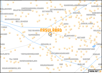 map of Rasulābād