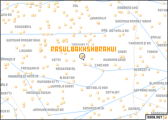 map of Rasūl Bakhsh Brāhui