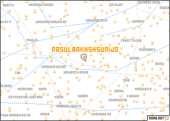 map of Rasūl Bakhsh Sunijo