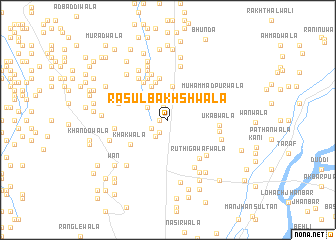 map of Rasūl Bakhshwāla