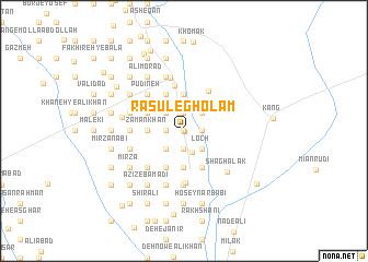 map of Rasūl-e Gholām