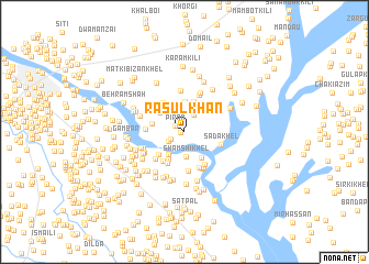 map of Rasūl Khān
