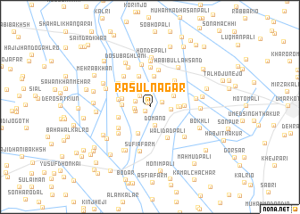 map of Rasūlnagar