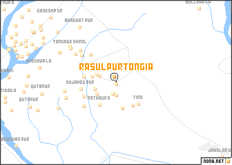 map of Rasūlpur Tongia