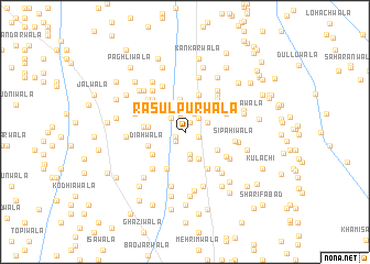 map of Rasūlpurwāla