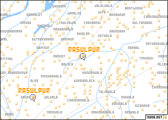 map of Rasūlpur