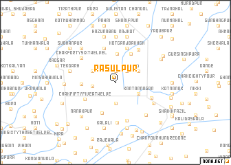 map of Rasūlpur