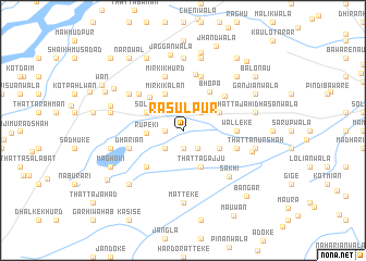 map of Rasūlpur