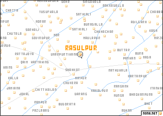 map of Rasūlpur