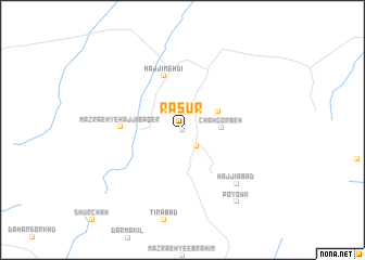 map of Rasūr