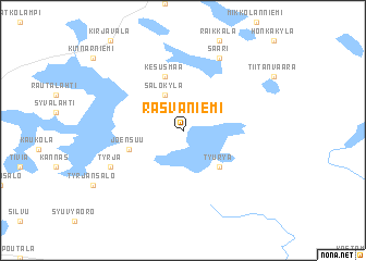 map of Rasvaniemi