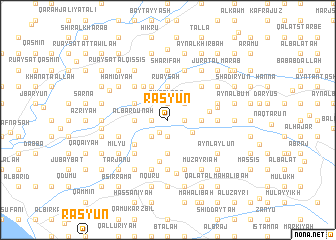 map of Rasyūn