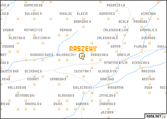 map of Raszewy