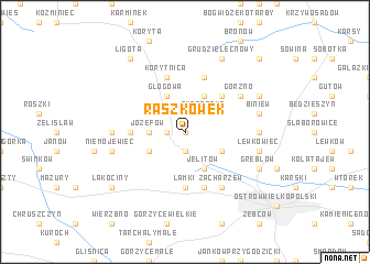 map of Raszkówek