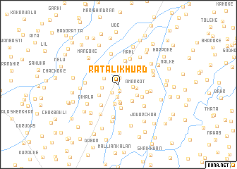 map of Ratāli Khurd