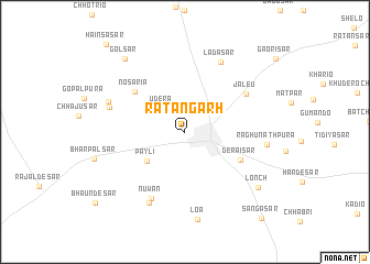 map of Ratangarh