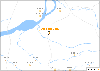 map of Ratanpur