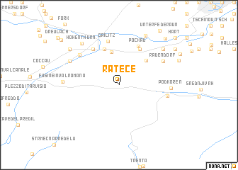 map of Rateče