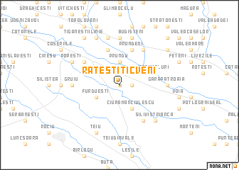 map of Răteşti-Ticveni
