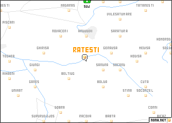 map of Răteşti