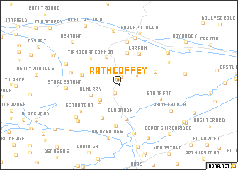 map of Rathcoffey