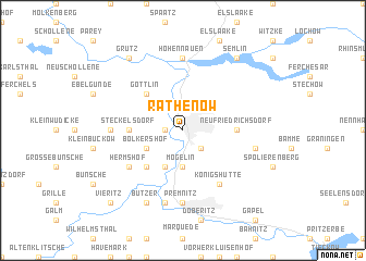 map of Rathenow