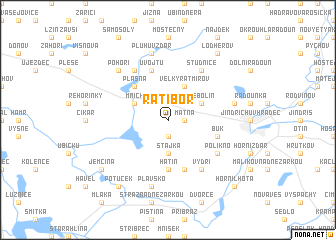 map of Ratiboř